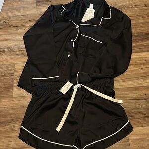 Stars above satin PJ set NWT